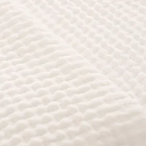 Покрывало GAMUSI Современный Легкий Переходный Весна Лето Однотонный Хлопок 270 x 270 см Белый synthetic.ua - Фото 1