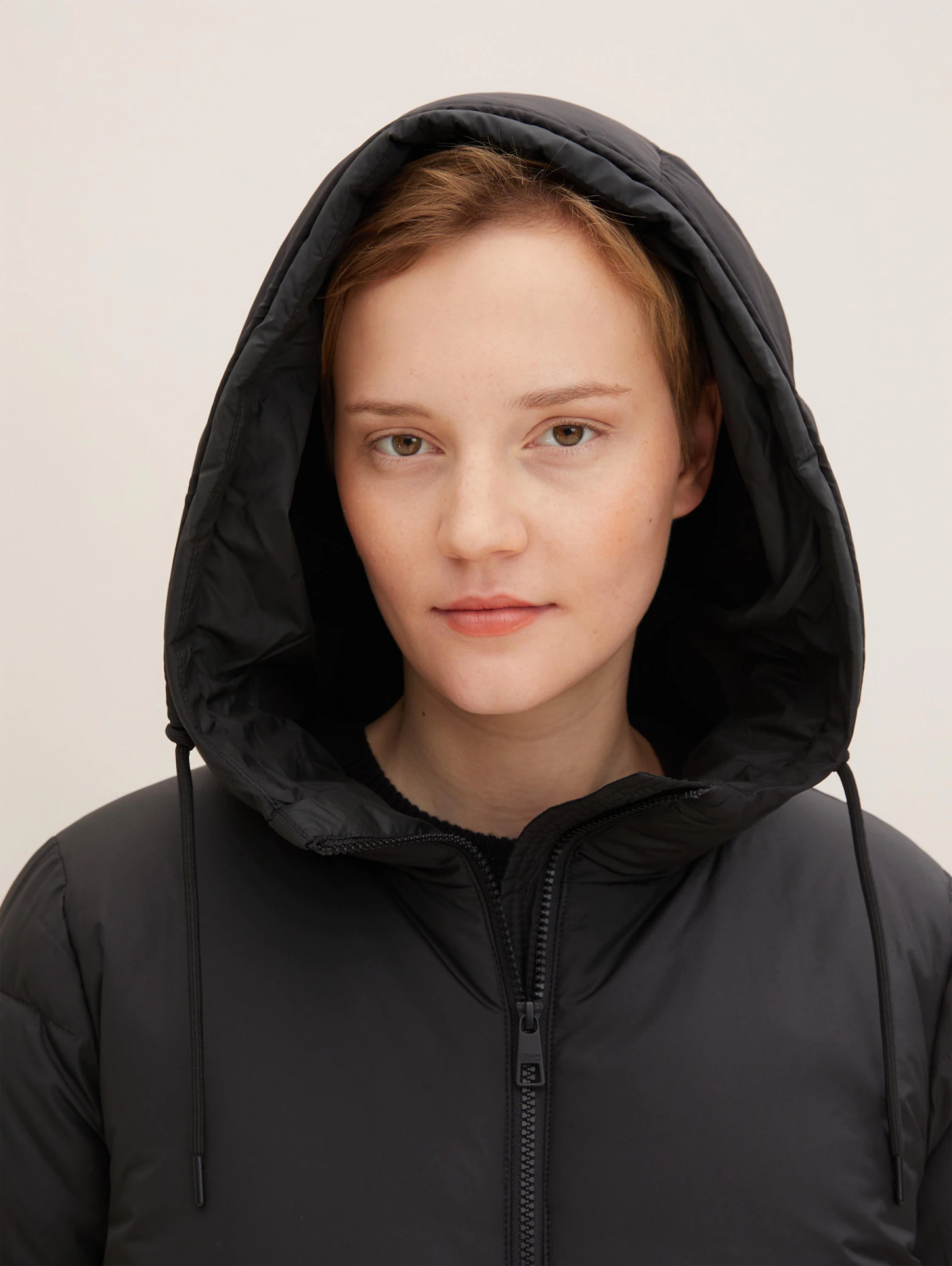 Куртка arctic puffer coat 1032690-14482 Tom Tailor Чорний XS, фото №3