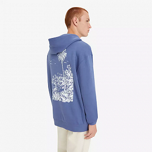 Джемпер Levi's RELAXED FIT GRAPHIC HOODIE blue L synthetic.ua - Фото 1