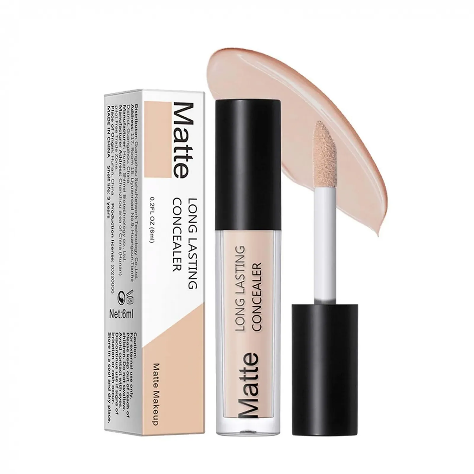 Консилер Крем, Консилер для обличчя з повним покриттям, Зволожуючий та стійкий, Світла Слонова Кістка, фото №1