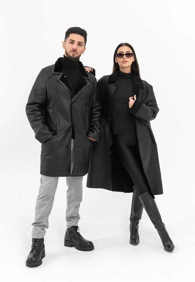 Кожаное пальто Hollert Kiana Lambskin Merino Reversible Женское Черный, фото №5 Кожаное пальто Hollert Kiana Lambskin Merino Reversible Женское Черный, фото №5