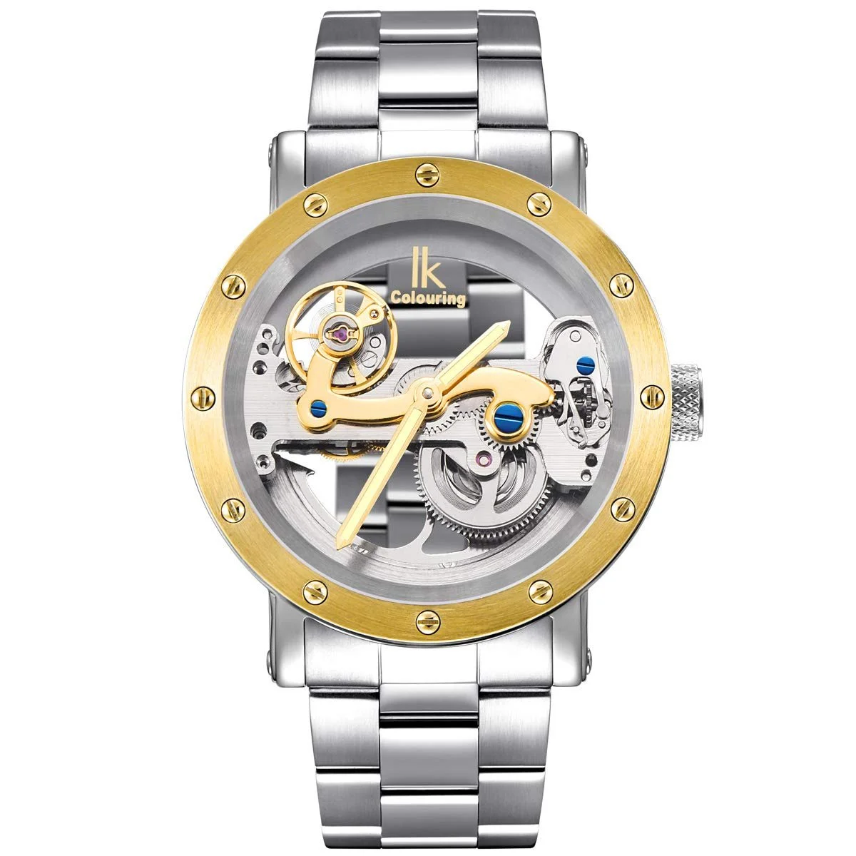 Автоматические часы Alienwork Серебристый Серебряно-золотой/серебряный/серебряный, фото №4 Автоматические часы Alienwork Серебристый Серебряно-золотой/серебряный/серебряный, фото №4