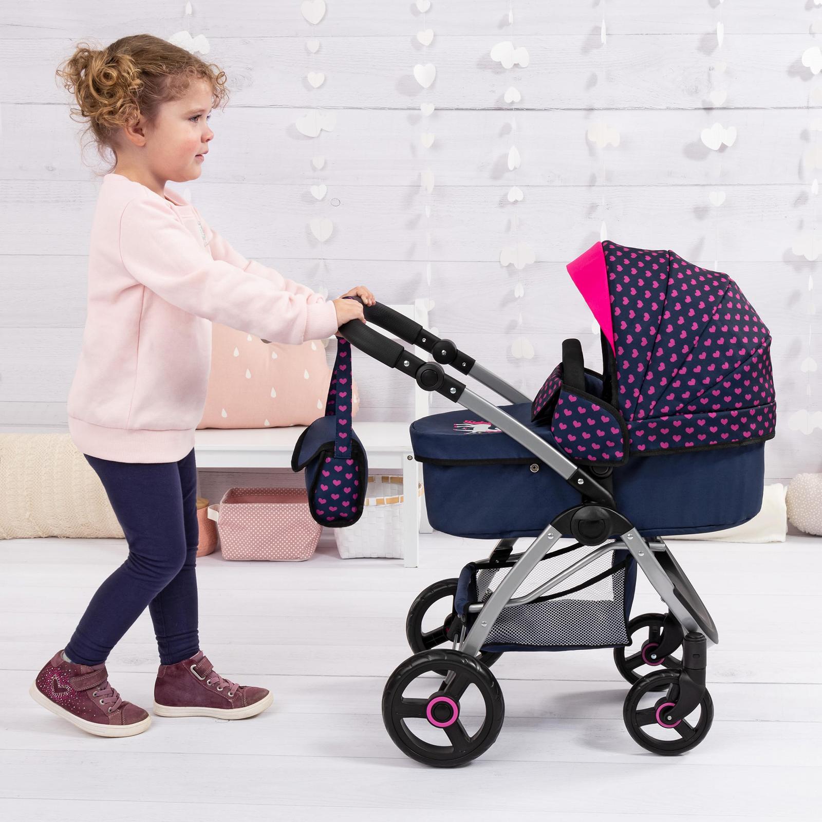 Коляска Bayer Design City Max 17554AA з сумкою, з регульованою висотою, поворотні передні колеса, конвертується в джогер, з інтегрованим кошиком, фото №6