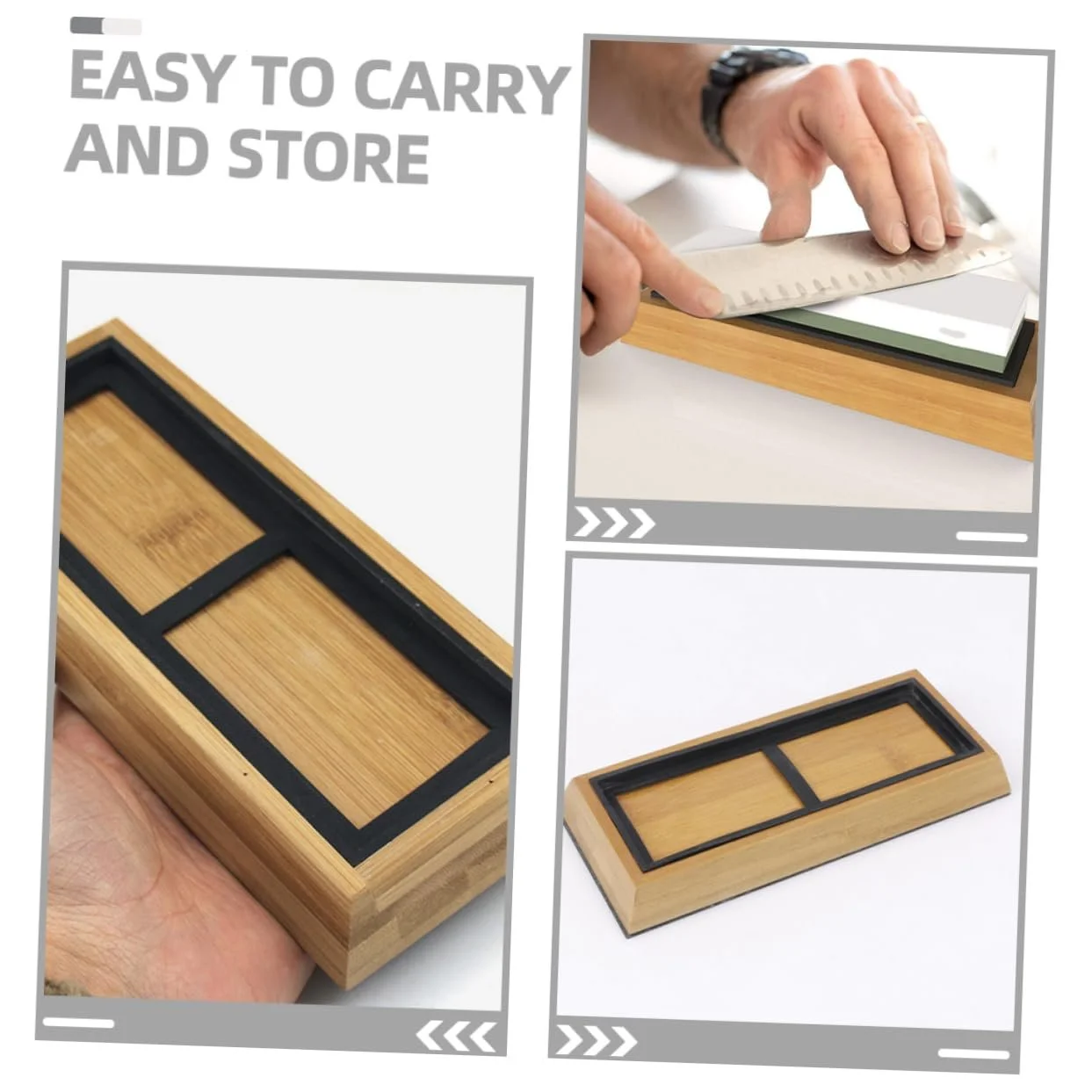 Тримач для точильних каменів GLEAVI Набір 2 шт регульований нековзний з гумовим кільцем, фото №8