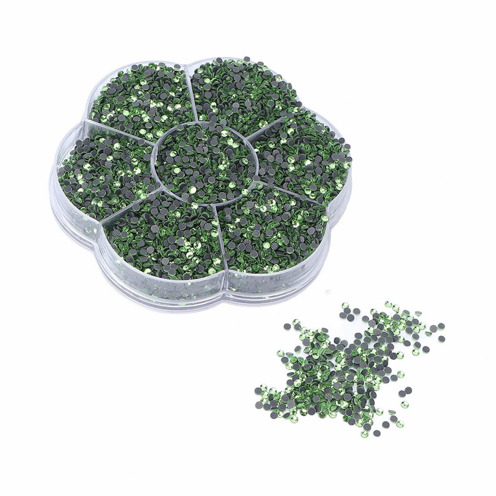 Стрази Emoshayoga Прозорі Світло-зелені, 14400 шт, фото №5