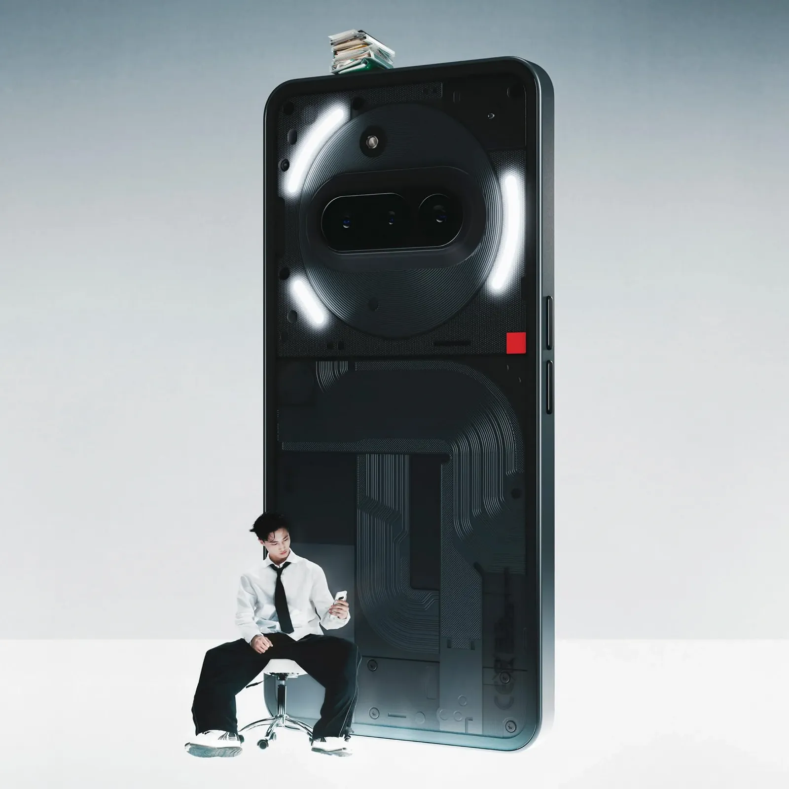 Смартфон Nothing Phone (3a) 256 ГБ Black, фото №8