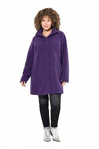 Купити Пальто Teddy Ulla Popken A-силуету, стійка-комір, кнопки 833695 - Фото 1 Пальто Teddy Ulla Popken A-силуету, стійка-комір, кнопки 833695 - Фото 1