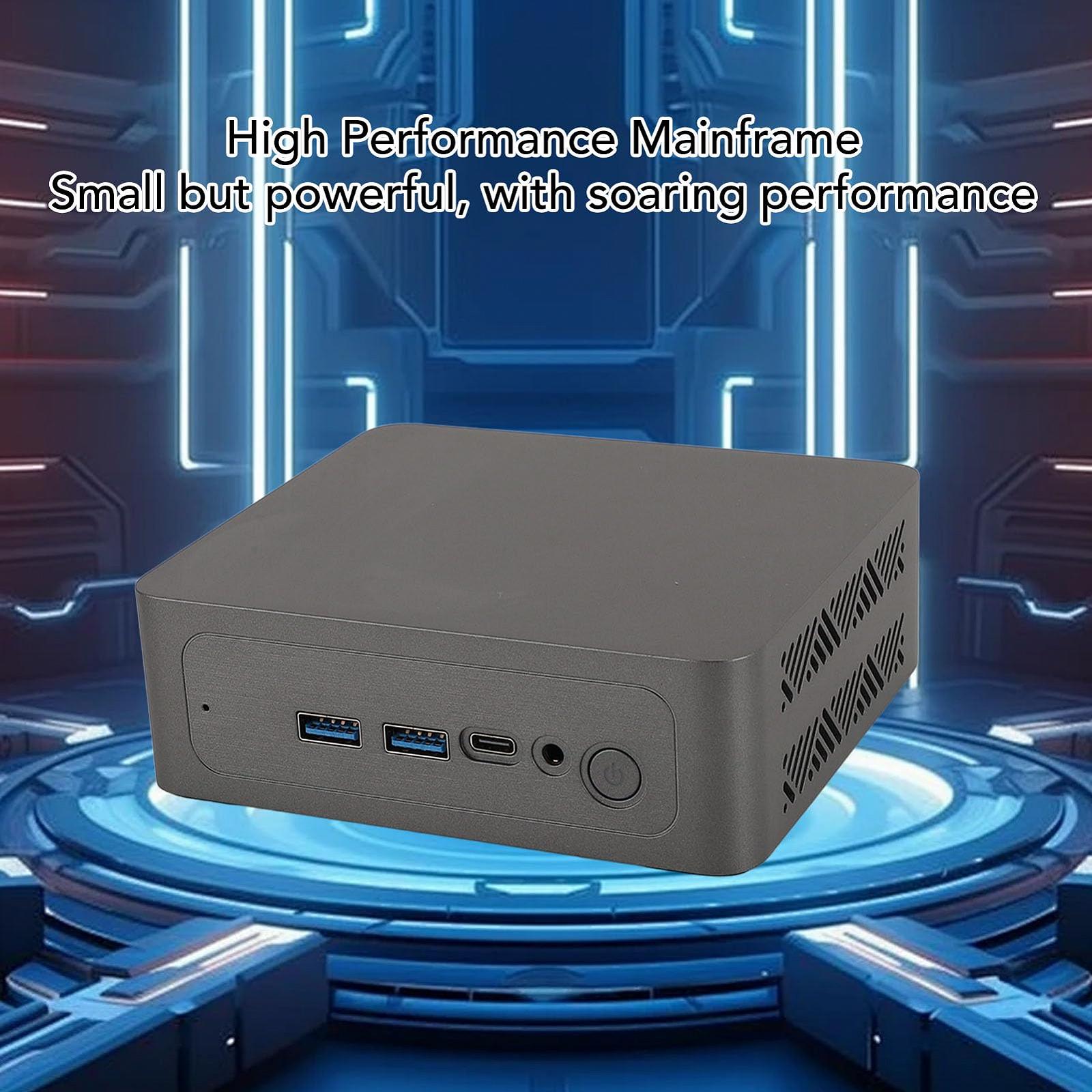 Комп'ютер Kleiner Desktop для дому, офісу, бізнесу, роботи WiFi 6E 2666 MHz DDR4 Dual-Bildschirm металевий (вилка EU 16GB+1T), фото №4