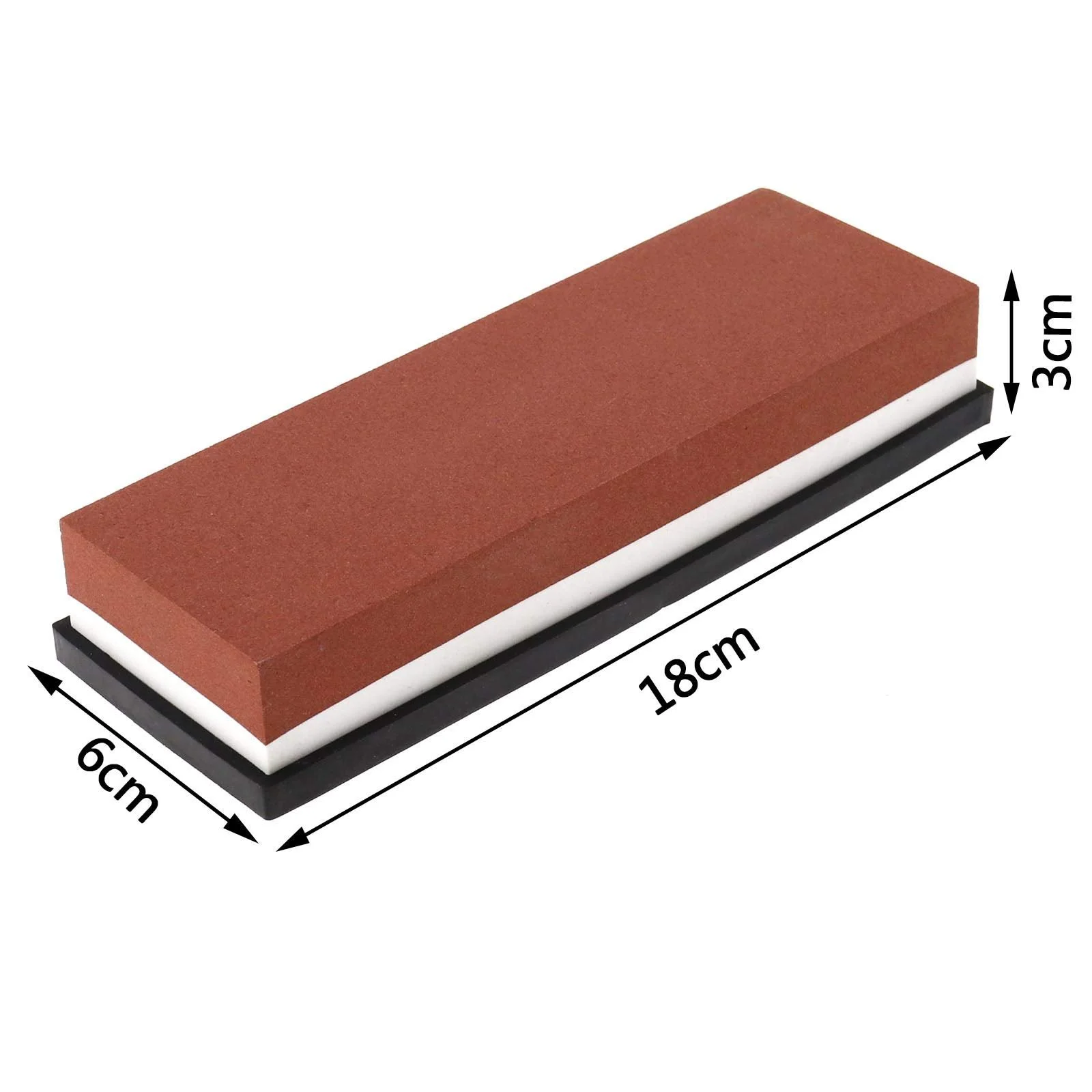 Точильний камінь водний 1000/3000 гріт білий корунд з нековзною підставкою, фото №3