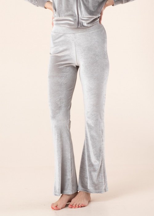 Штани ONLBILLY VELOUR PANT JRS 15240648 Ash ONLY Сірий L, фото №1