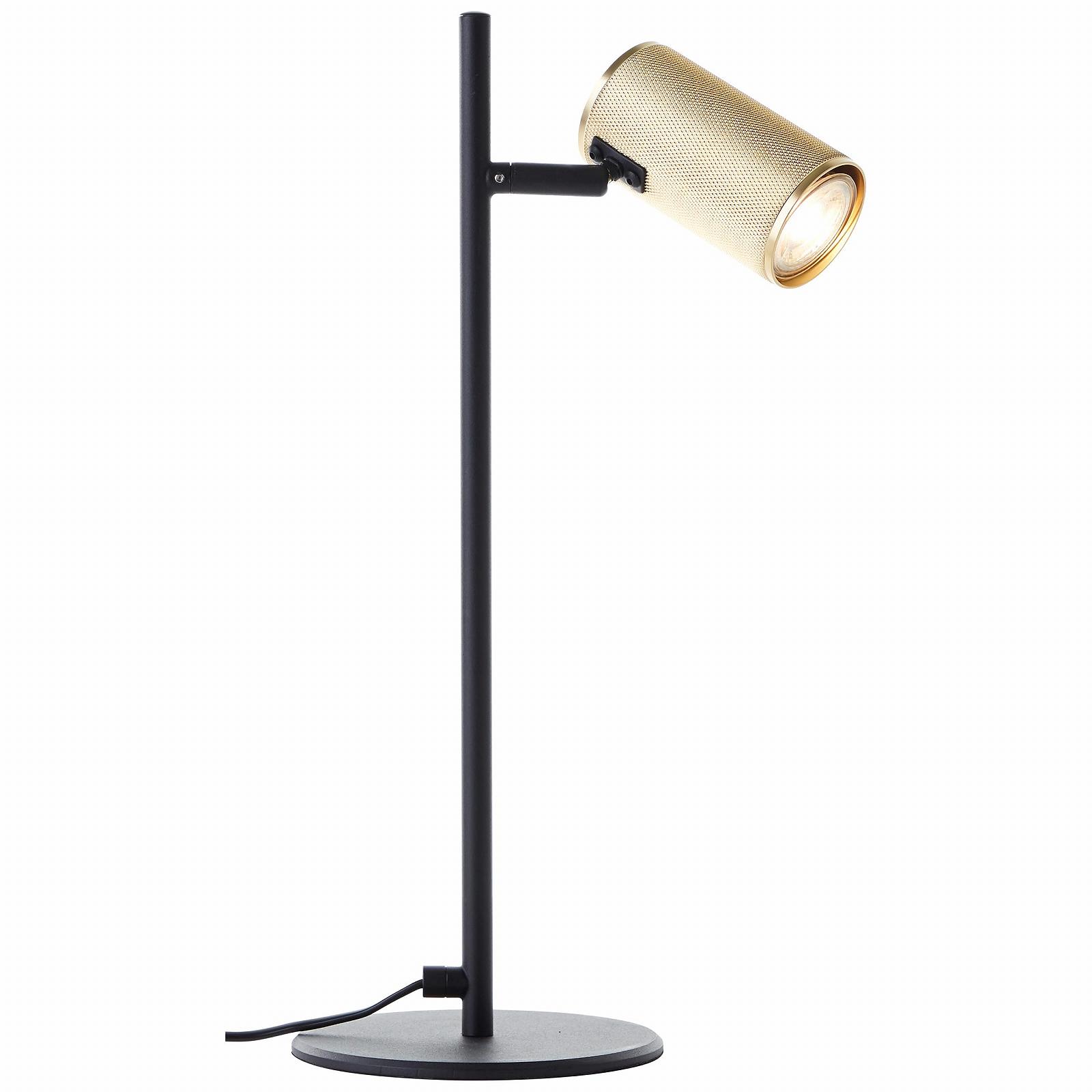 Настільна лампа Brilliant Marty G80053/86 LED 15 см Пісочний чорний / Матове золото, фото №3