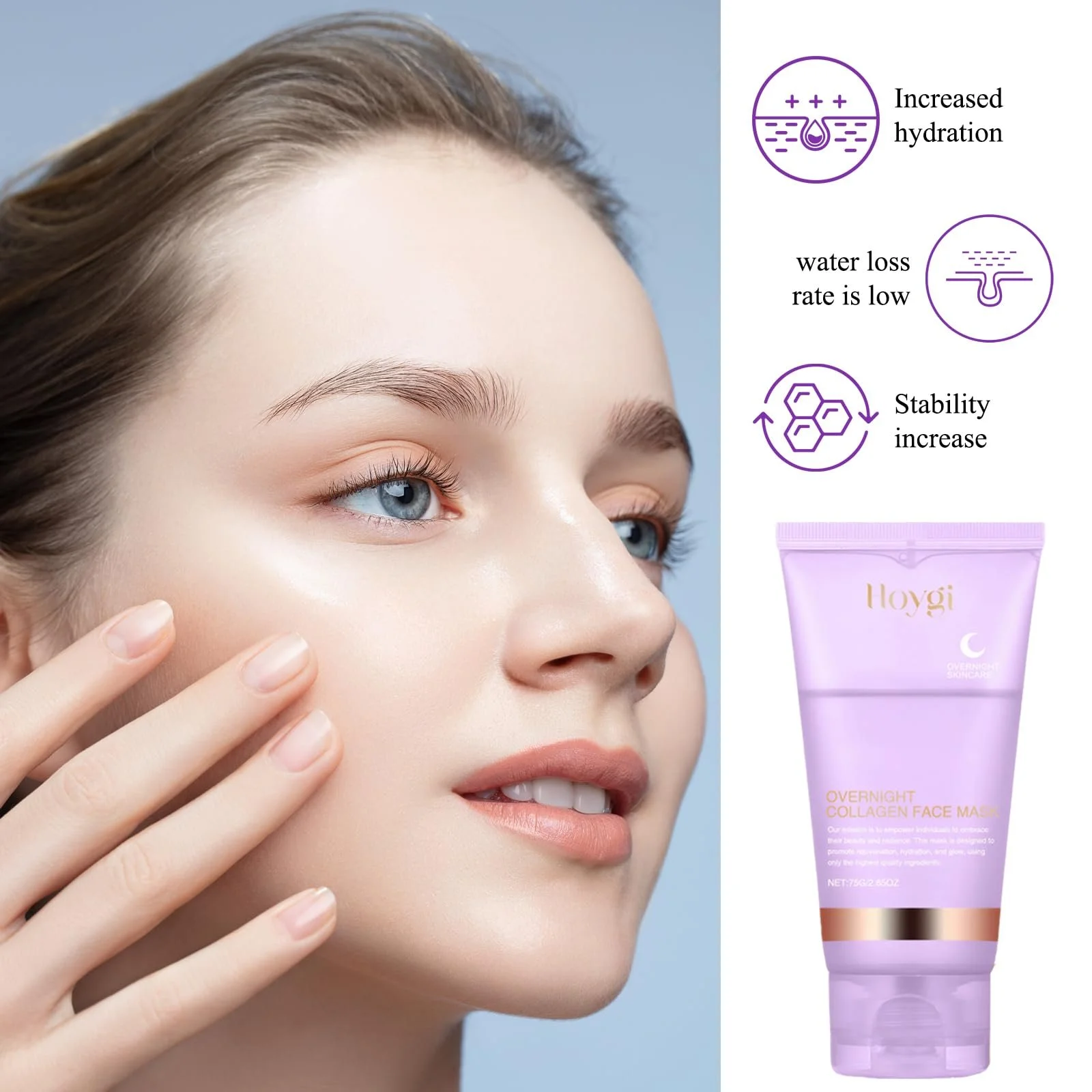 Маска Колагенова Нічна Обгортаюча Маска з Колагеном та Масажною Паличкою, фото №7