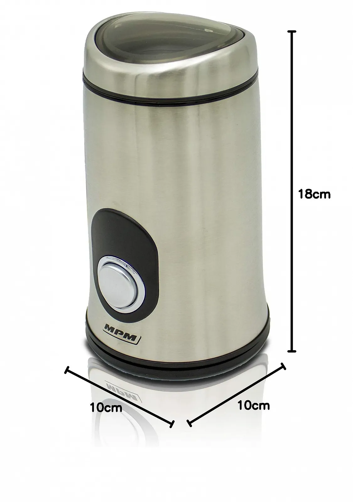 Кофемолка MPM MMK-02M 50 г, 115 г/мин, нержавеющая сталь, 150 Вт, круглая, фото №8 Кофемолка MPM MMK-02M 50 г, 115 г/мин, нержавеющая сталь, 150 Вт, круглая, фото №8