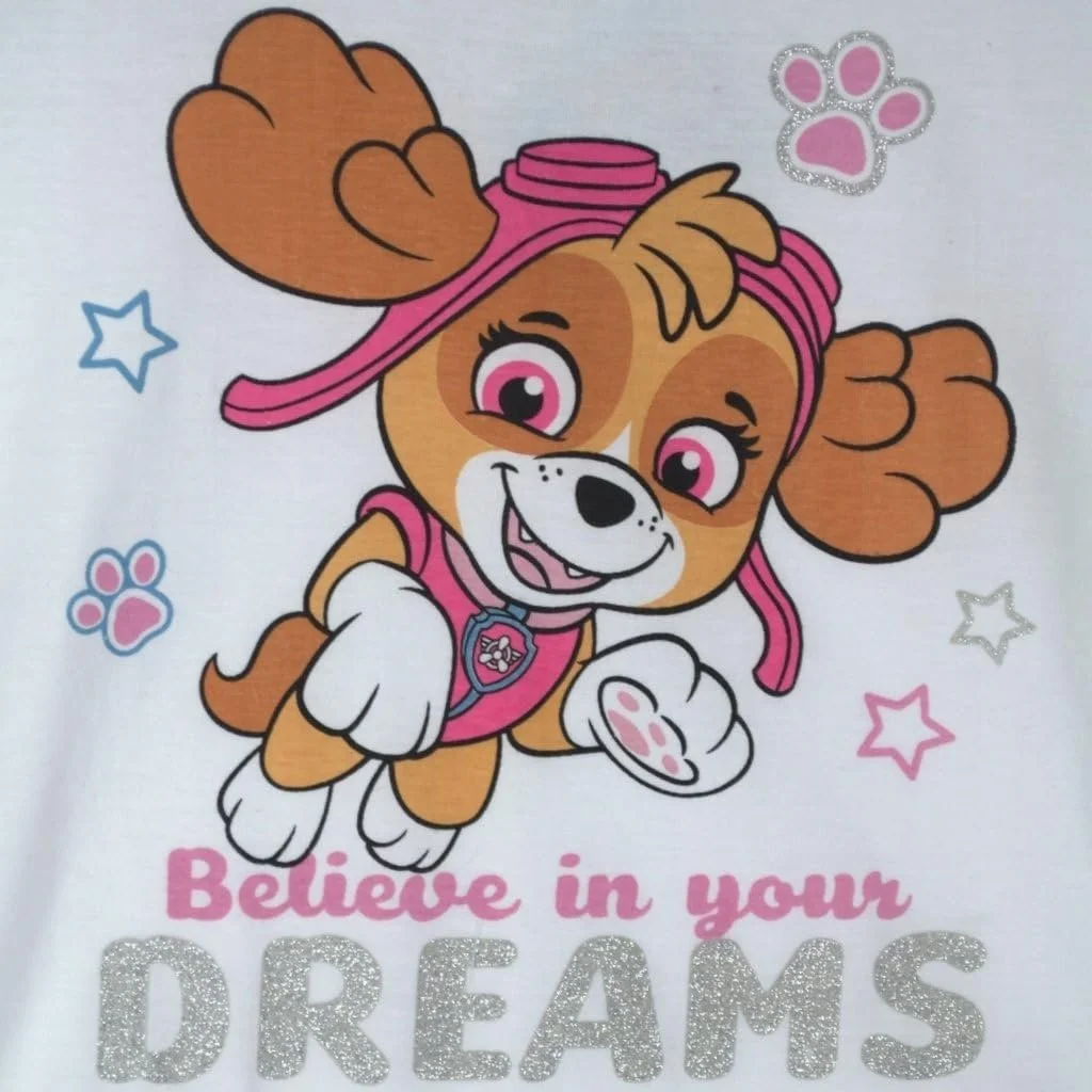 Пижама eplusm PawPatrol Skye для девочек, милый комплект из двух частей, с короткими рукавами, длинные брюки, хлопок, одежда для сна, лето-зима 92-128 см, фото №3 Пижама eplusm PawPatrol Skye для девочек, милый комплект из двух частей, с короткими рукавами, длинные брюки, хлопок, одежда для сна, лето-зима 92-128 см, фото №3