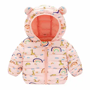 Дитяча зимова куртка для дівчаток Sfwqoifou, дихаюча стьобана куртка - Фото 1