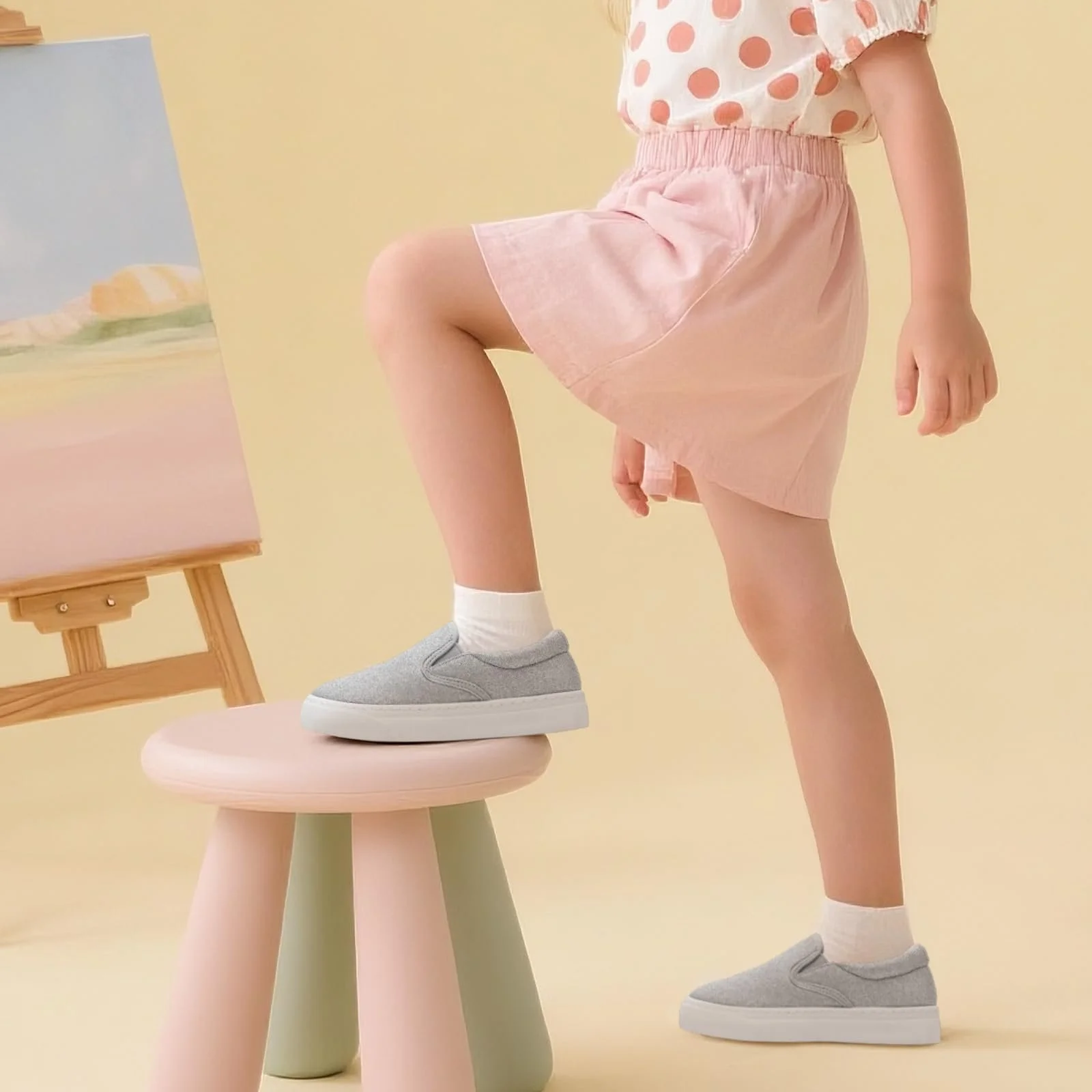 Дитячі полотняні кросівки з блискітками Унісекс, фото №6