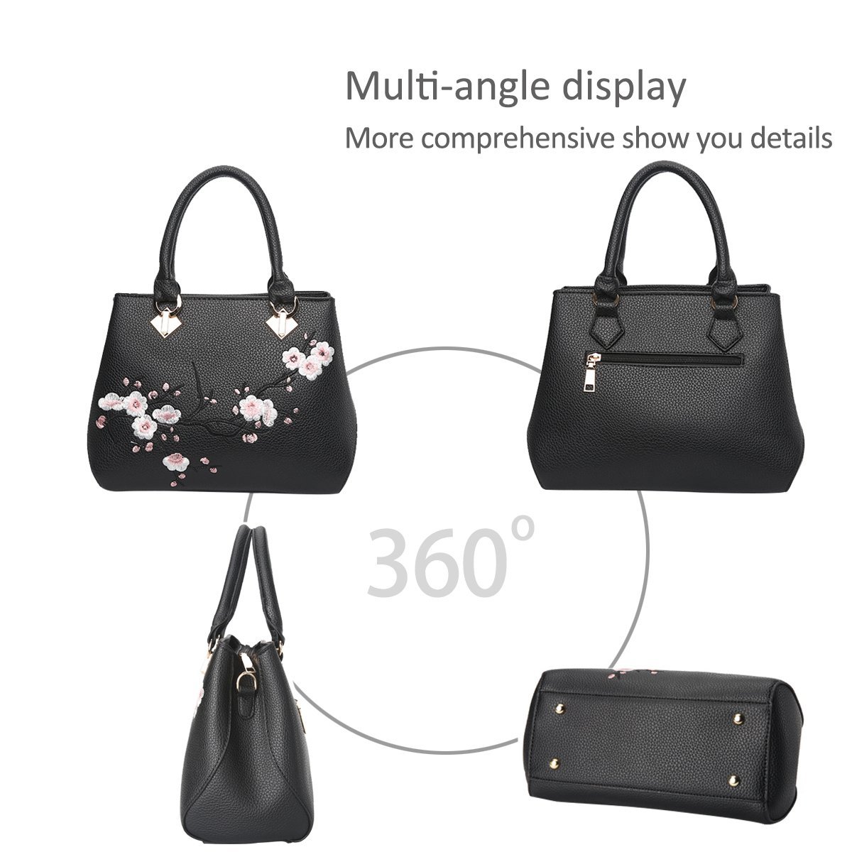 Сумка Nicole&Doris Чорна зі штучної шкіри, фото №5