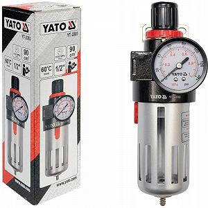 Фільтр пневматичний з редуктором і манометром YATO 1/2 maxP 0.93 MPa 25/50 арт.комп452 synthetic.ua - Фото 1