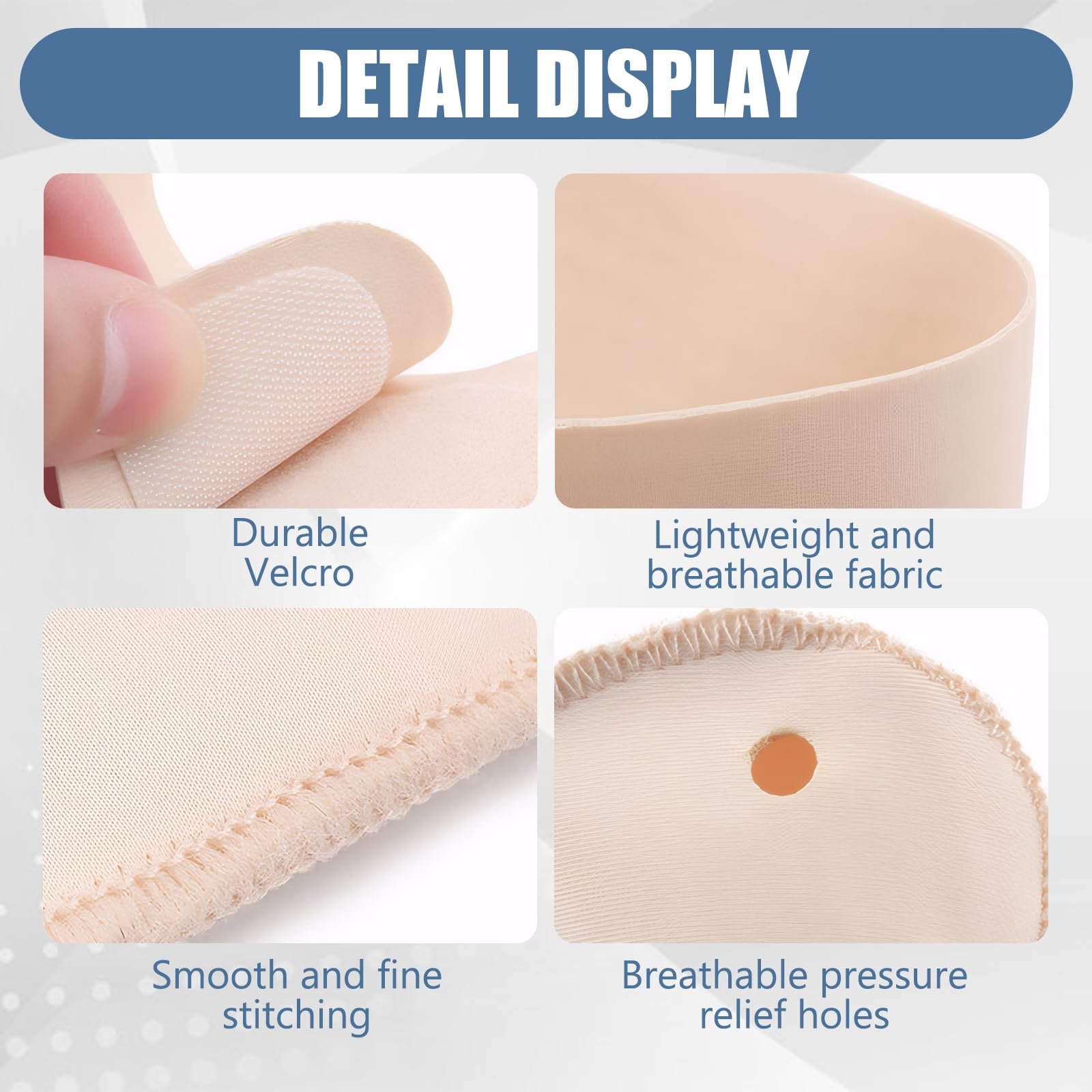 Коректор великого пальця стопи 4 шт. Розмір M, бандаж Hallux Valgus, регульований, фото №4