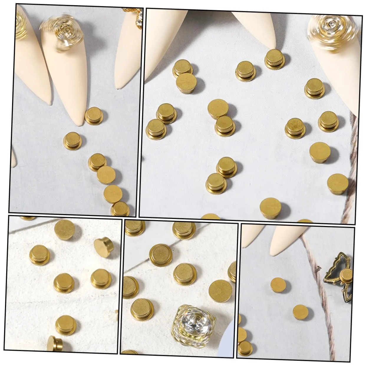 Декор для ногтей Медная ось вращения 20 шт., фото №8