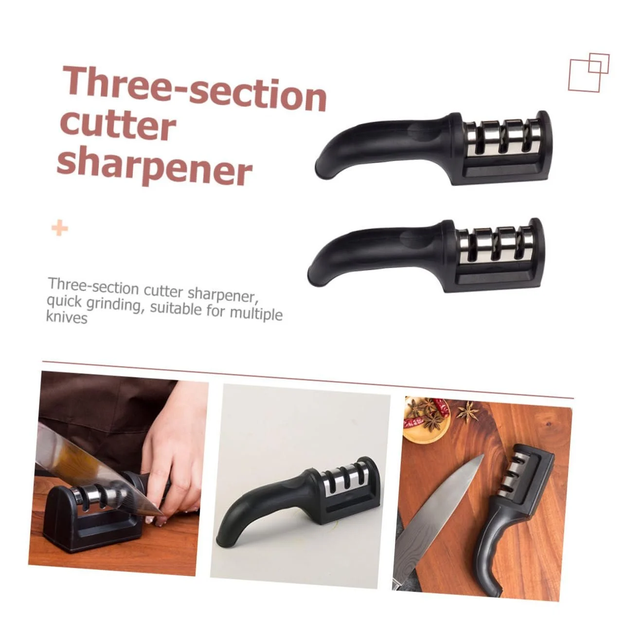 Точило для ножів Ciieeo ручна 2 шт., фото №4