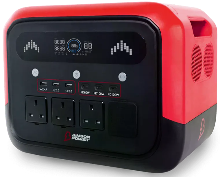 Зарядна станція Bimson Power BP1200PPS 2400 Вт / 1200 Вт / 1024 Вт*год / LiFePO4 / Швидка зарядка, фото №3