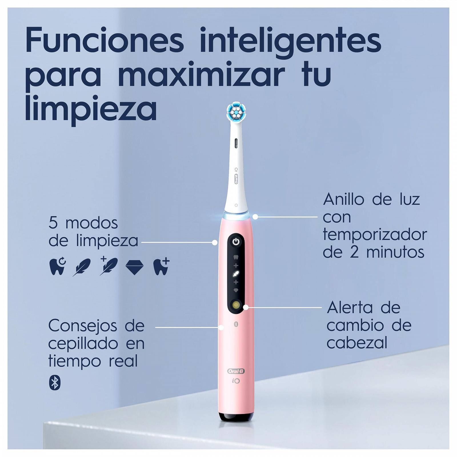 Електрична зубна щітка Oral-B iO 5N Bluetooth рожева. У комплекті 1 щітка та 1 дорожній чохол, фото №5