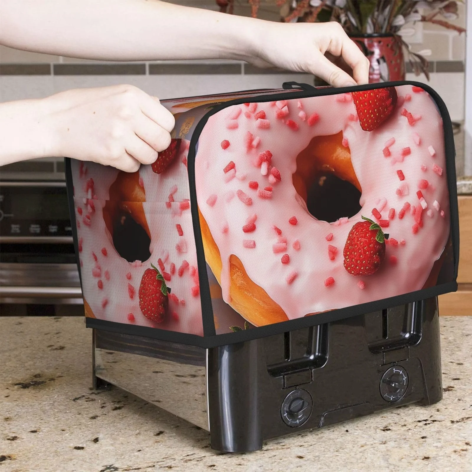 Чохол для тостера на 2 скибки з кишенями, суперм’який, фото №5 Чохол для тостера на 2 скибки з кишенями, суперм’який, фото №5