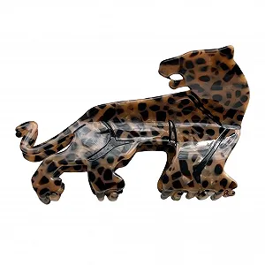 Заколки-крабы для волос женские Леопардовые крабы для волос Животные крабы для волос Аксессуары для волос Модные головные уборы Забавные заколки для волос для женщин и девушек - Фото 1