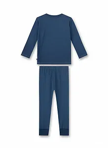 Піжама Sanetta Довга Синя для хлопчиків synthetic.ua - Фото 1