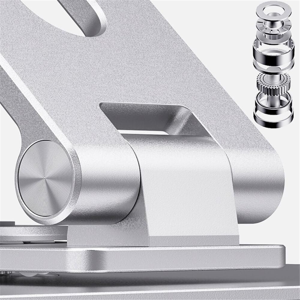 Подставка для ноутбука, складная, из алюминиевого сплава, вращающийся на 360° кронштейн, фото №7