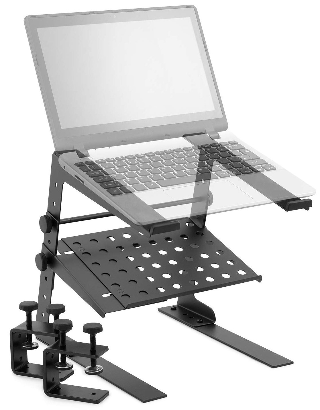 Стійка для ноутбука та DJ Tiger LEC18-BK з полицею, фото №1