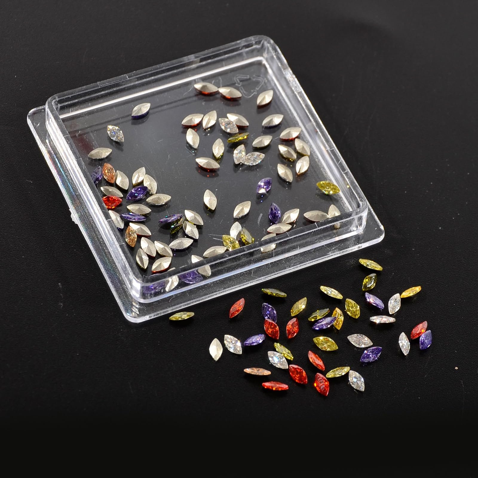 3D Циркон 100 шт. Каміння для манікюру Кристал, фото №1