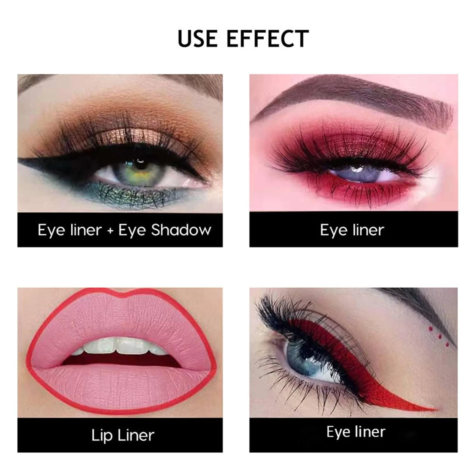 Карандаш для глаз EnMart 15 цветов водостойкий матовый, фото №5 Карандаш для глаз EnMart 15 цветов водостойкий матовый, фото №5