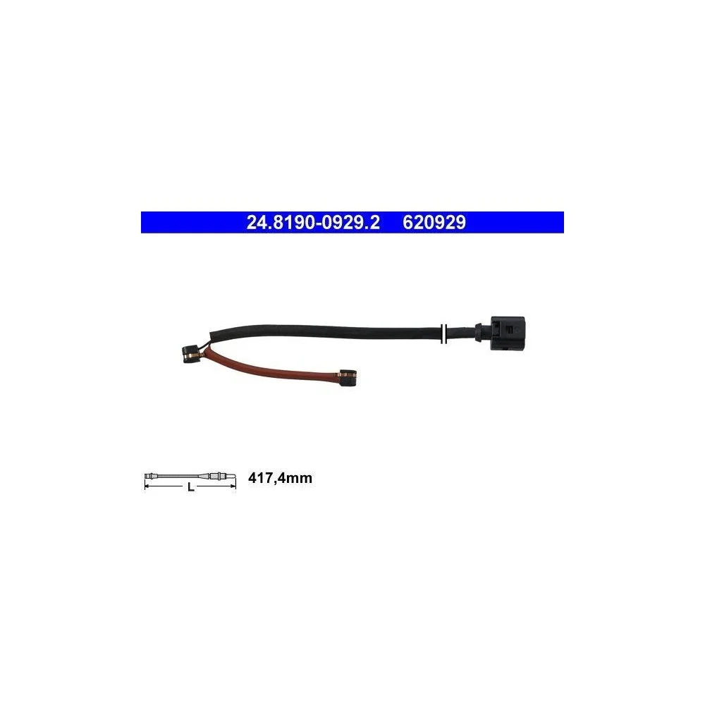 Датчик износа тормозных колодок ATE 24.8190-0929.2 для PORSCHE VAG, фото №1 Датчик износа тормозных колодок ATE 24.8190-0929.2 для PORSCHE VAG, фото №1