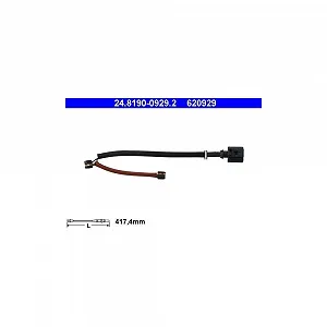 Датчик износа тормозных колодок ATE 24.8190-0929.2 для PORSCHE VAG - Фото 1