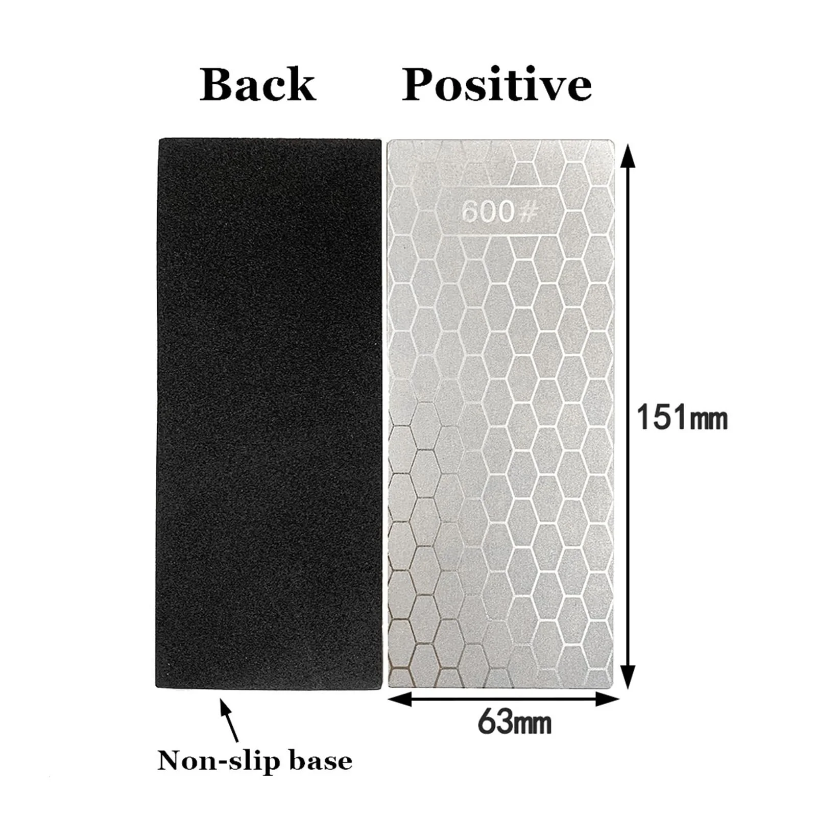 Точильний камінь алмазний з нековзною основою стільниковий дизайн, фото №3