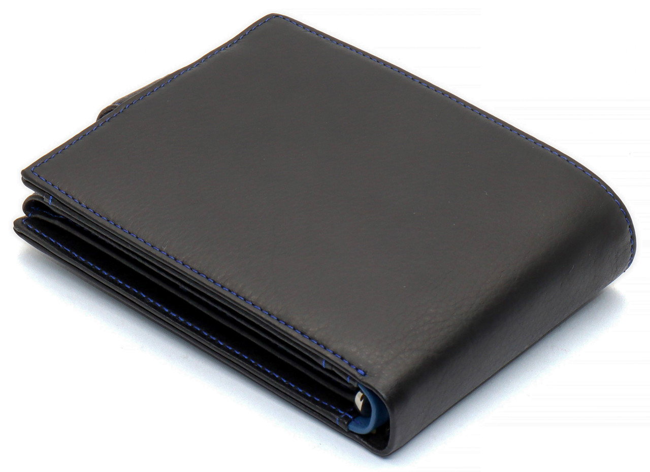 Черный стильный мужской кошелек с блоком для документов из натуральной кожи Marco Coverna MC-1006 A 1221, фото №4 Черный стильный мужской кошелек с блоком для документов из натуральной кожи Marco Coverna MC-1006 A 1221, фото №4