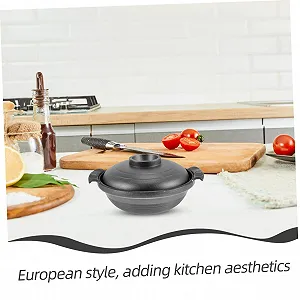 Кастрюля-кокотница Керамическая Термостойкая Равномерный нагрев Подходит для посудомоечной машины synthetic.ua - Фото 1