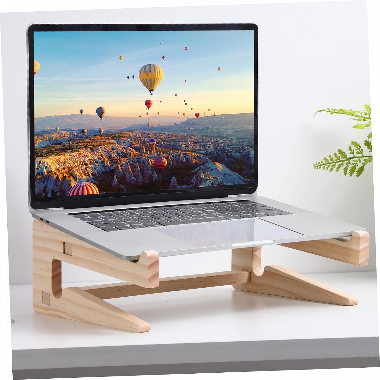 Подставка для ноутбука деревянная Yardenfun с эргономичным дизайном для стола, фото №2