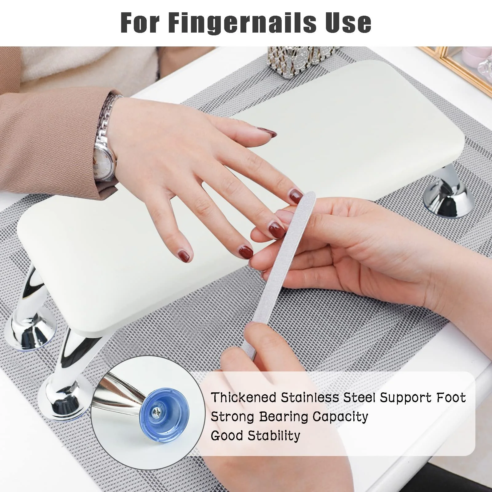 Підставка для рук Манікюрна Подушка зі штучної шкіри, фото №5