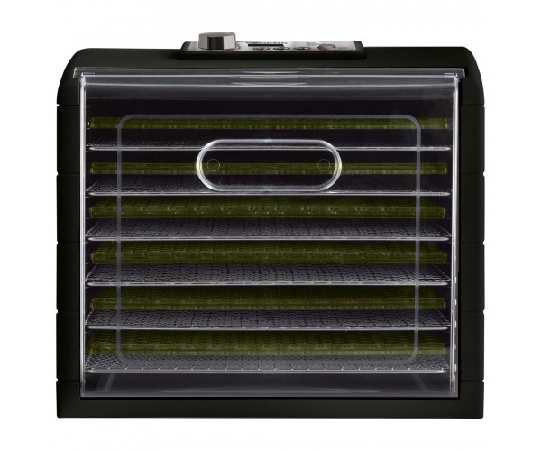 Sencor Сушарка для продуктів 500Вт поддонов 2x33см диаметр-33см, макс-70°С, сітка ягід в компл алюміній пластик чорний, фото №6