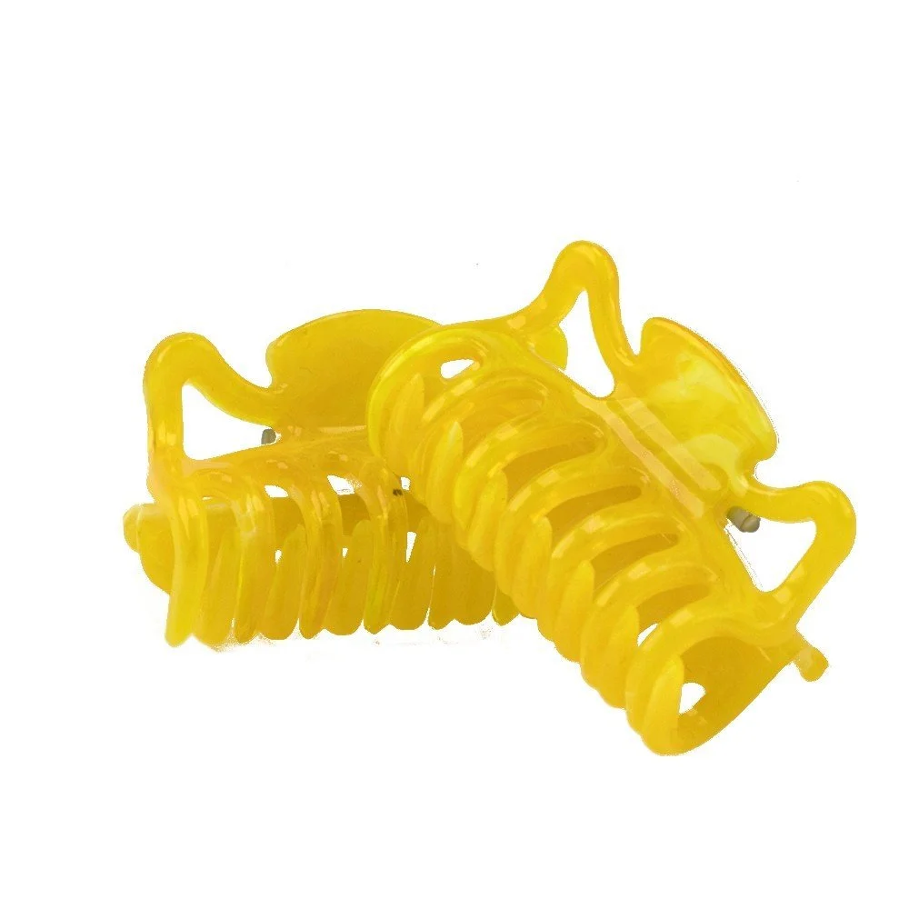 Мини-заколка для волос WeLoveBeads 3.5 см Горчично-желтый цвет, сделано в Германии, 2 шт. в упаковке, фото №1