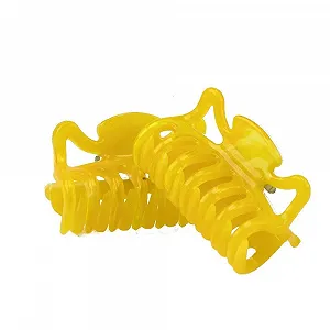 Мини-заколка для волос WeLoveBeads 3.5 см Горчично-желтый цвет, сделано в Германии, 2 шт. в упаковке - Фото 1