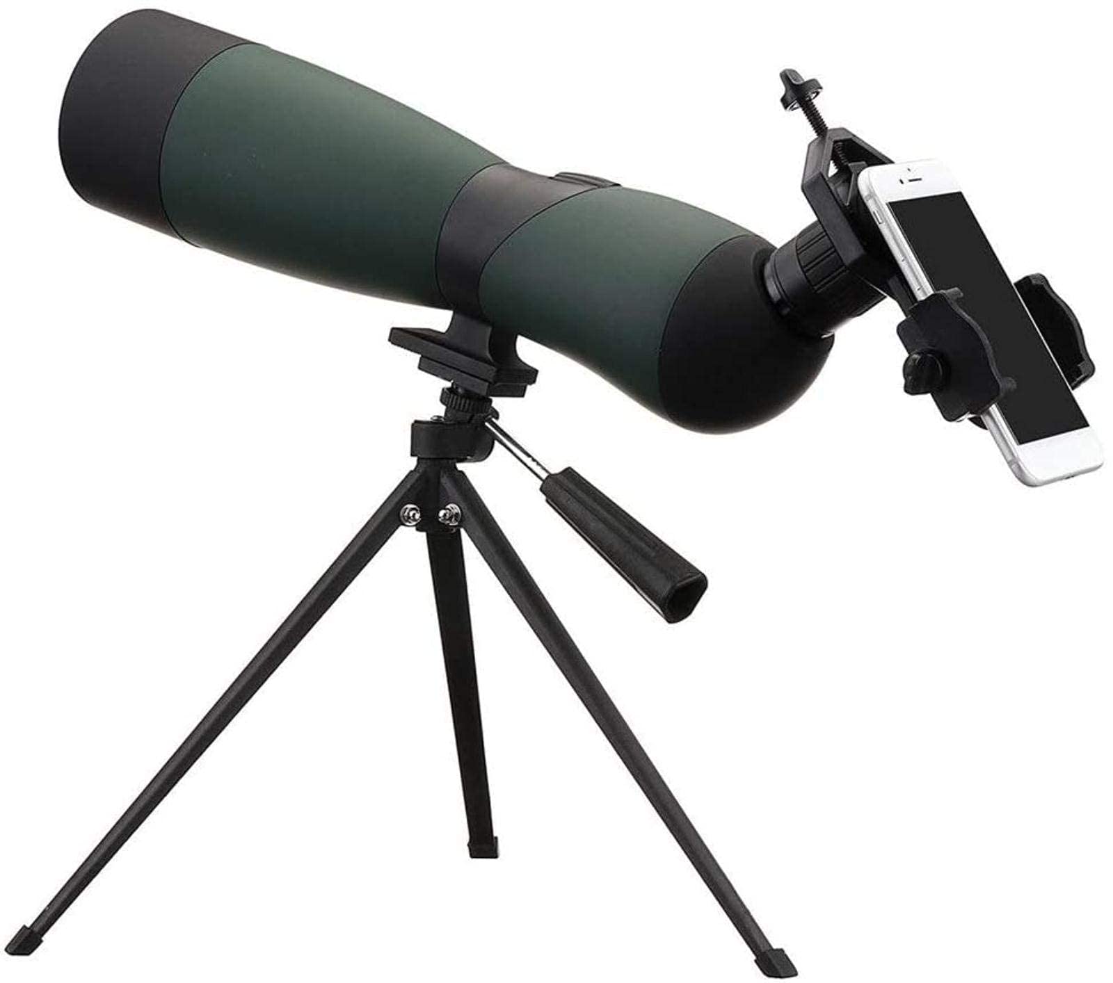 Монокуляр Teleskop HD 25–75 x 70 Zoom черный + зеленый, фото №1