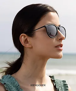 Поляризовані сонцезахисні окуляри HENGOSEN Жіночі Ретро UV Protection Вінтажні synthetic.ua - Фото 1