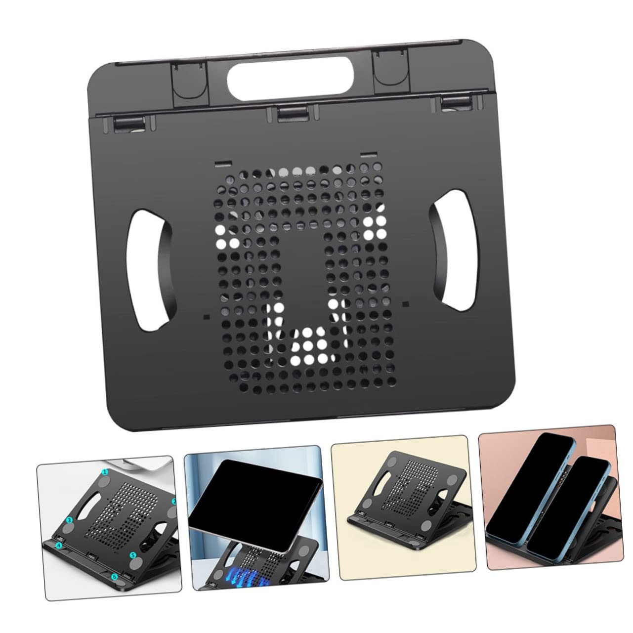 Подставка для ноутбука Artibetter Регулируемая Складная Вентилируемая Черный, фото №3 Подставка для ноутбука Artibetter Регулируемая Складная Вентилируемая Черный, фото №3