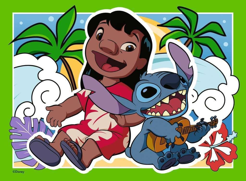 Детский пазл Ravensburger Speedy Puzzle Disney Stitch 4 x 35 деталей, фото №4