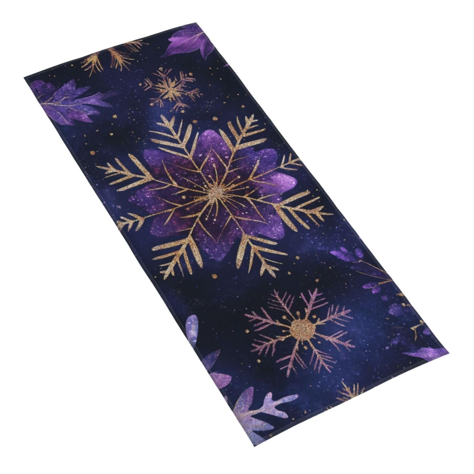 Рушник Snowflake Print 30 x 70 см мікрофібра м'який абсорбуючий, фото №8