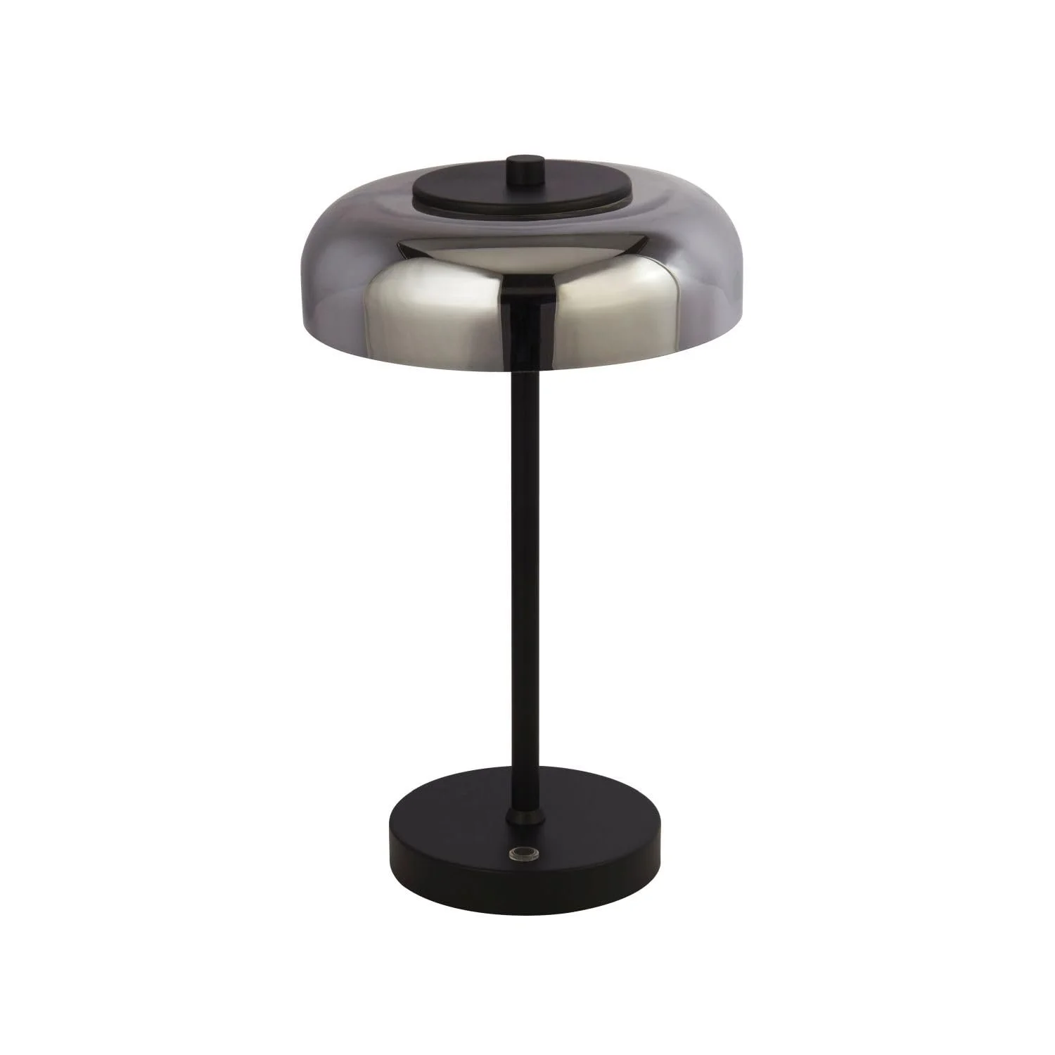 Світлодіодна настільна лампа Licht-Erlebnisse Touch Dimmer Скло Метал 3000 K 254 лм 39 см Чорний Димчасто-сірий, фото №4